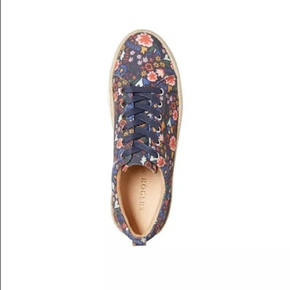 Jack Rogers Mia Floral Platform Sneakers - 8.5 - Picture 3 of 8